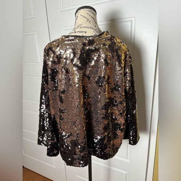 NEW Torrid Runway Collection Sequin Flip Kimono Jacket 3/4 - Picture 10 of 12